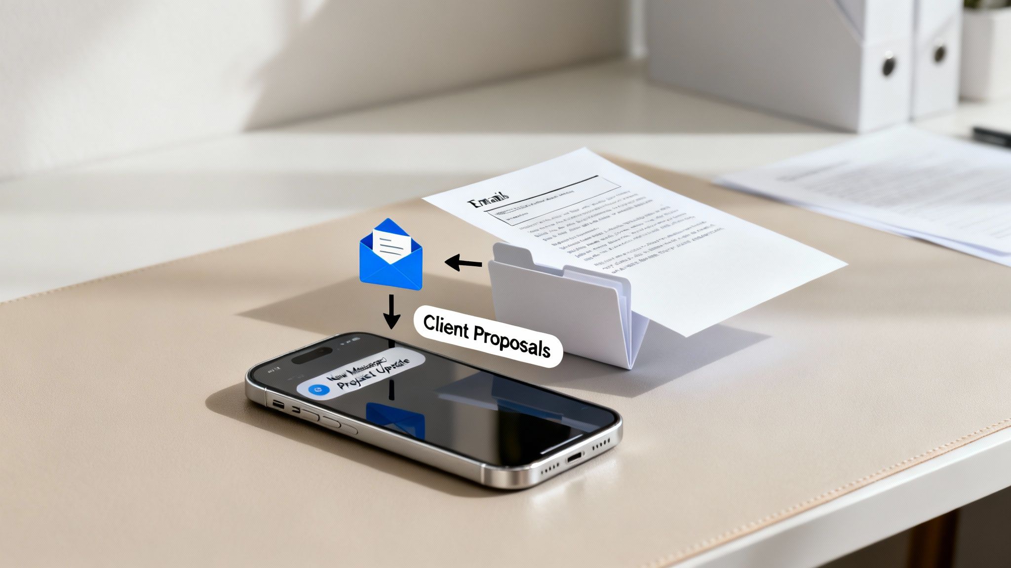 An office worker reviewing automated workflows on a computer screen.