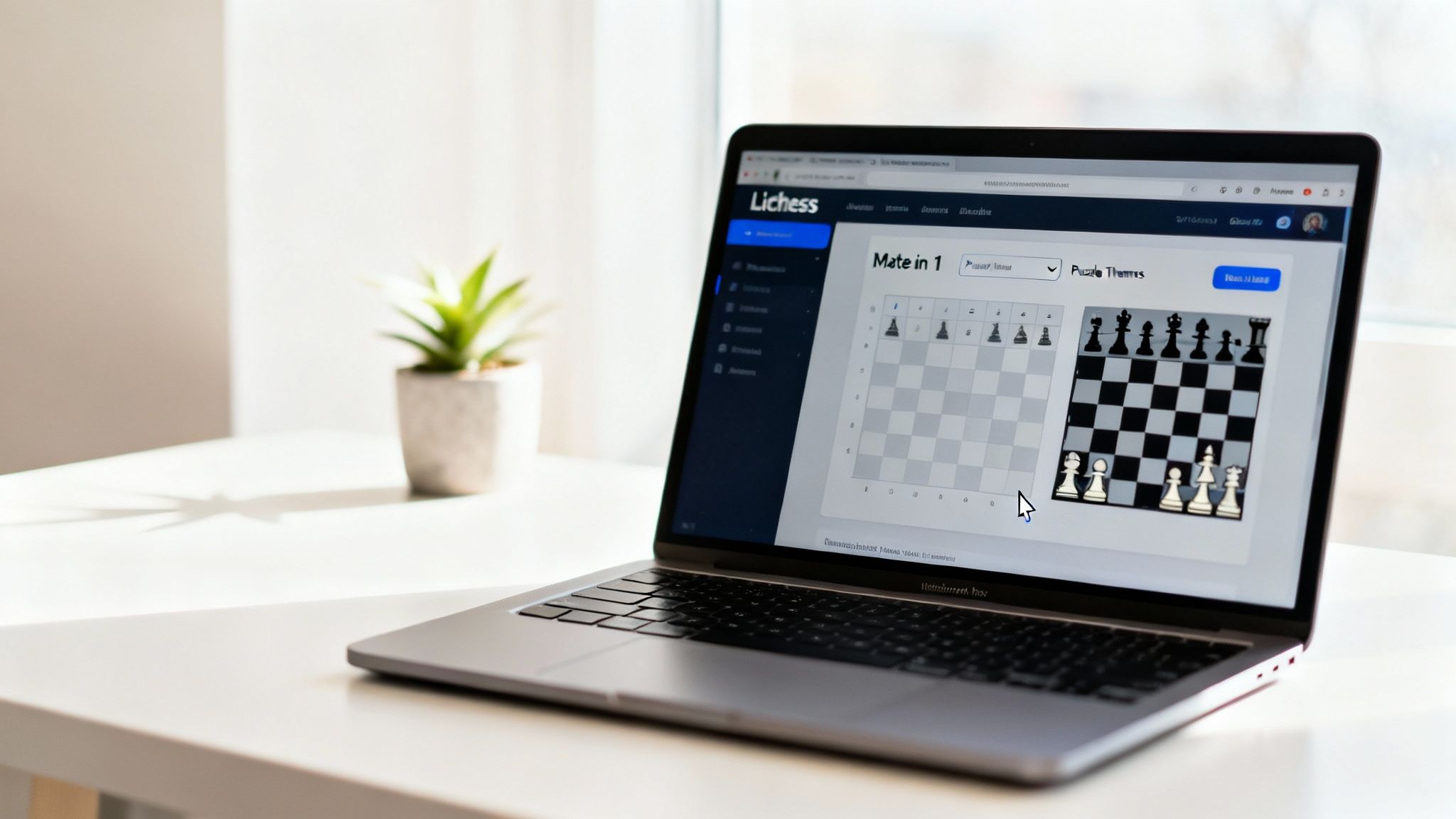 A screenshot of the Lichess puzzle themes page, showing a long list of options for puzzle selection.