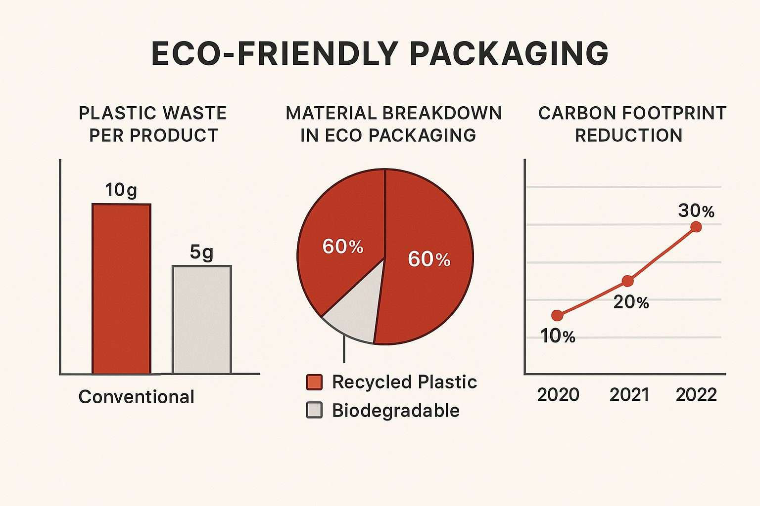 Infographic about eco friendly makeup packaging