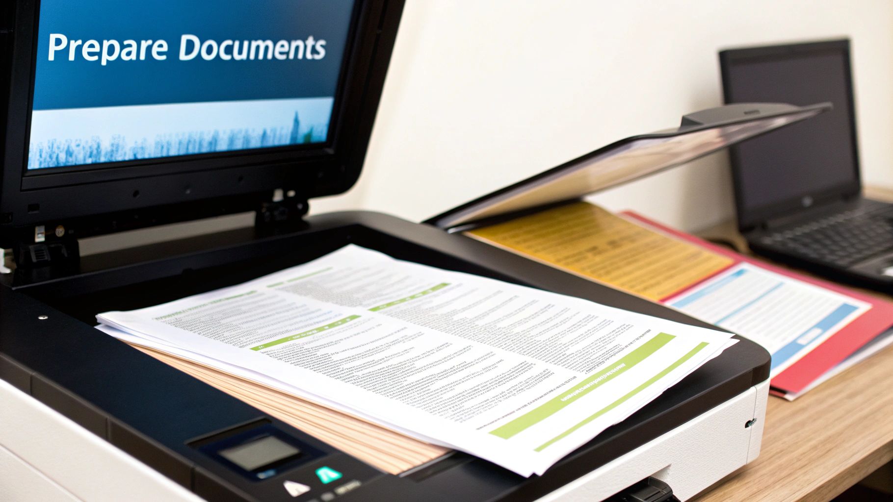 Preparing documents for a clear online fax