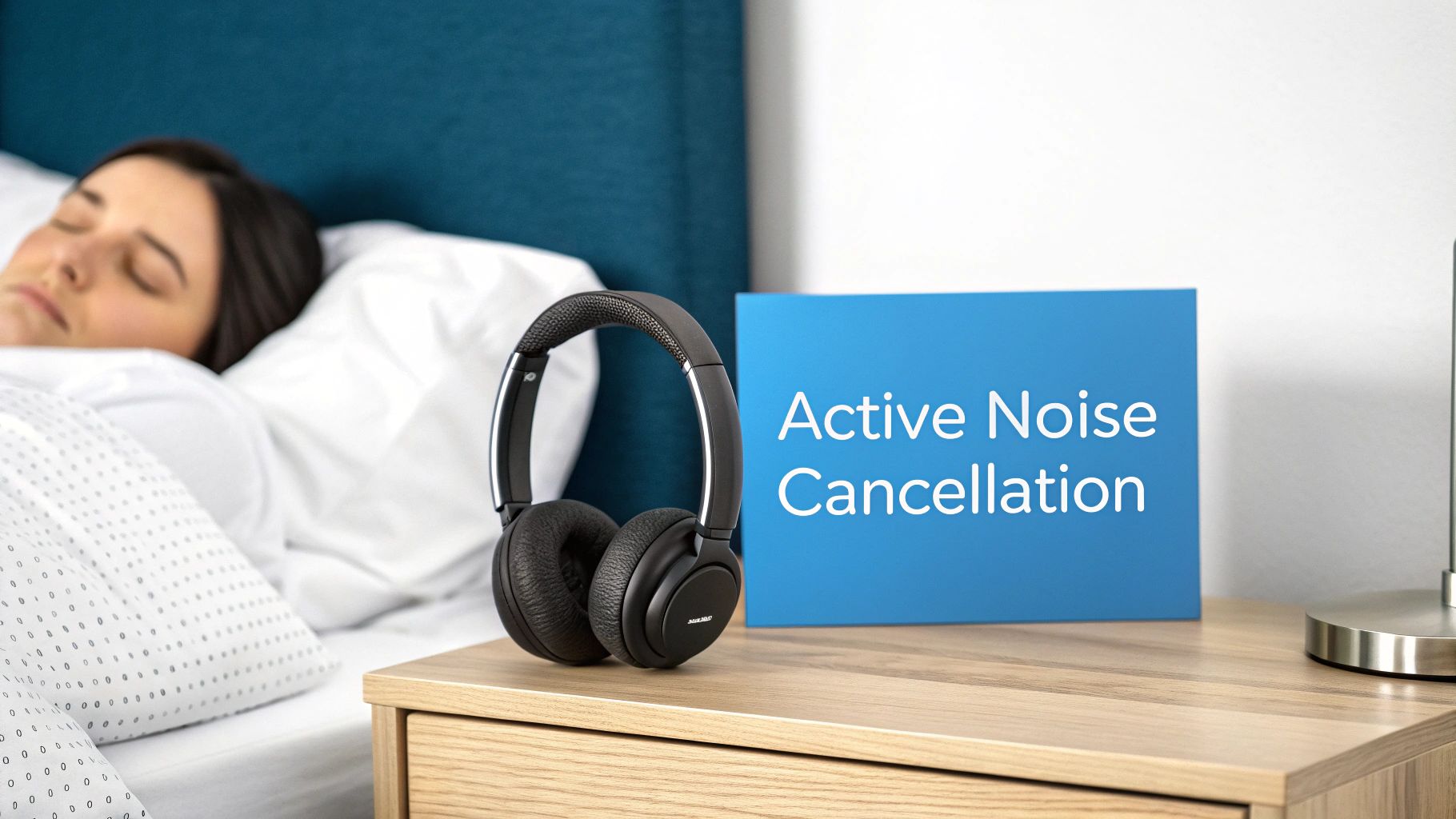 Noise Cancelling Headphones Fighting Snoring