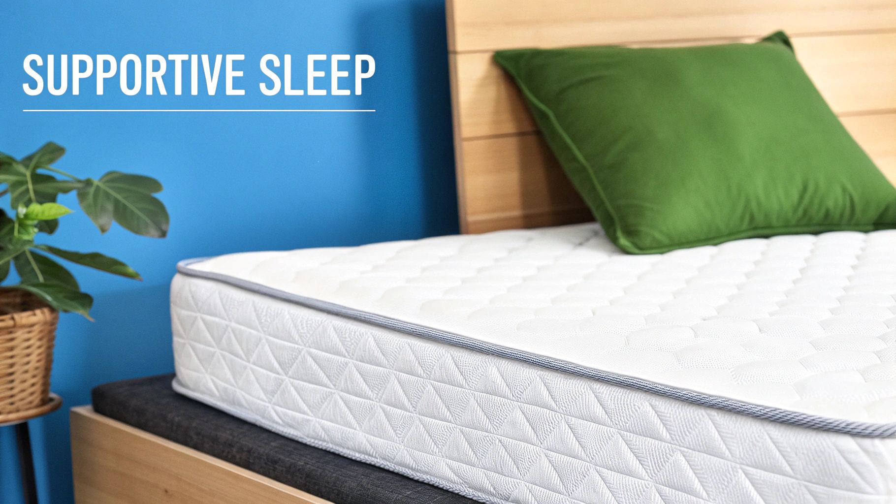 A person testing out a mattress in a store to find the right firmness for back support