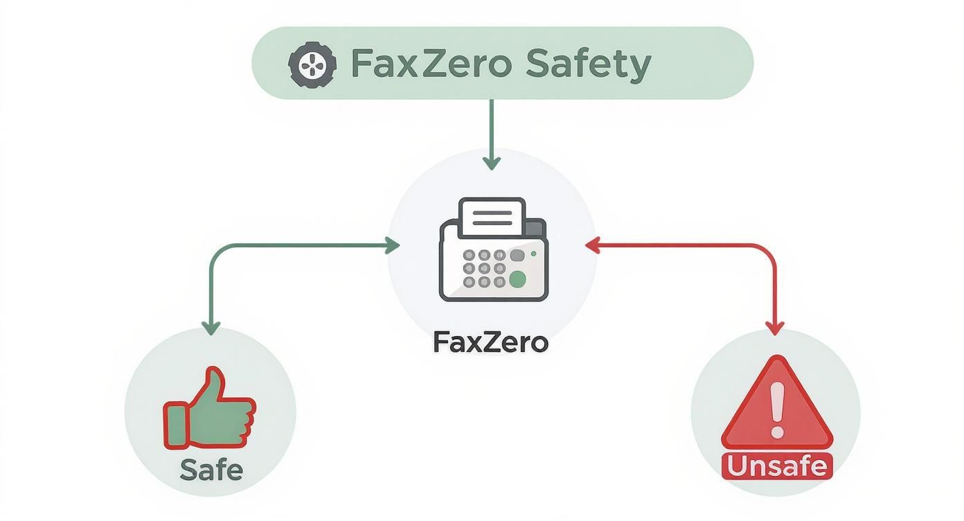 Infographic about is faxzero safe