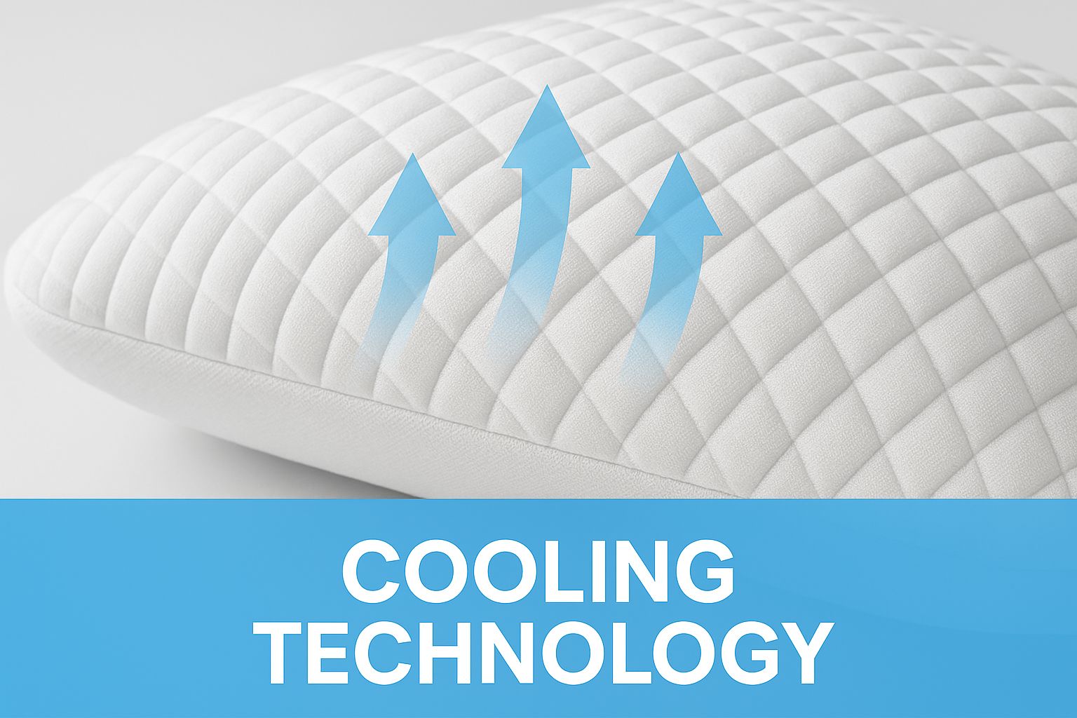 Infographic about pillows that keep you cool