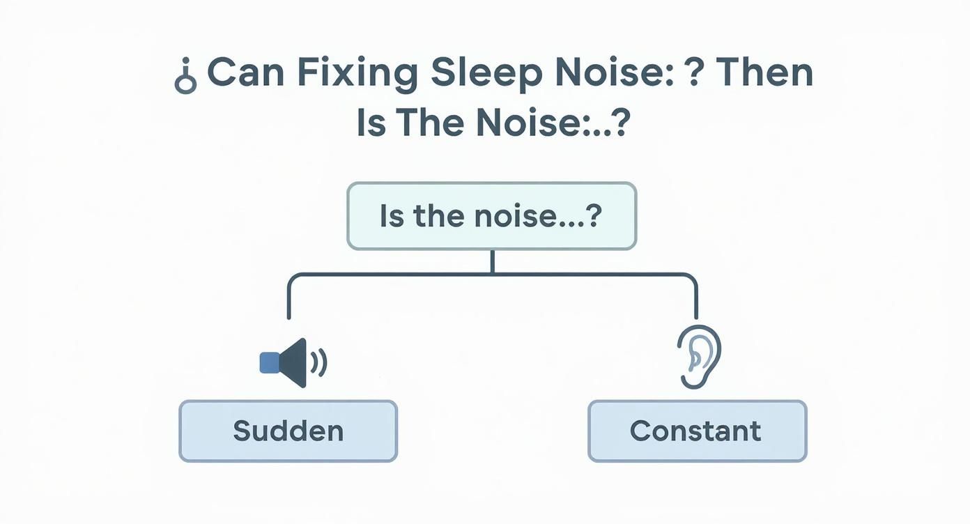 Infographic about how to sleep through noise
