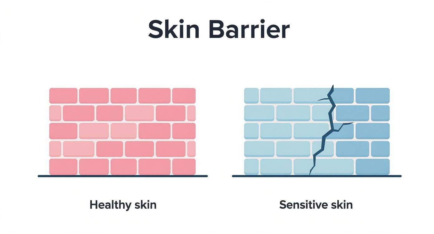 Infographic about best natural foundation for sensitive skin