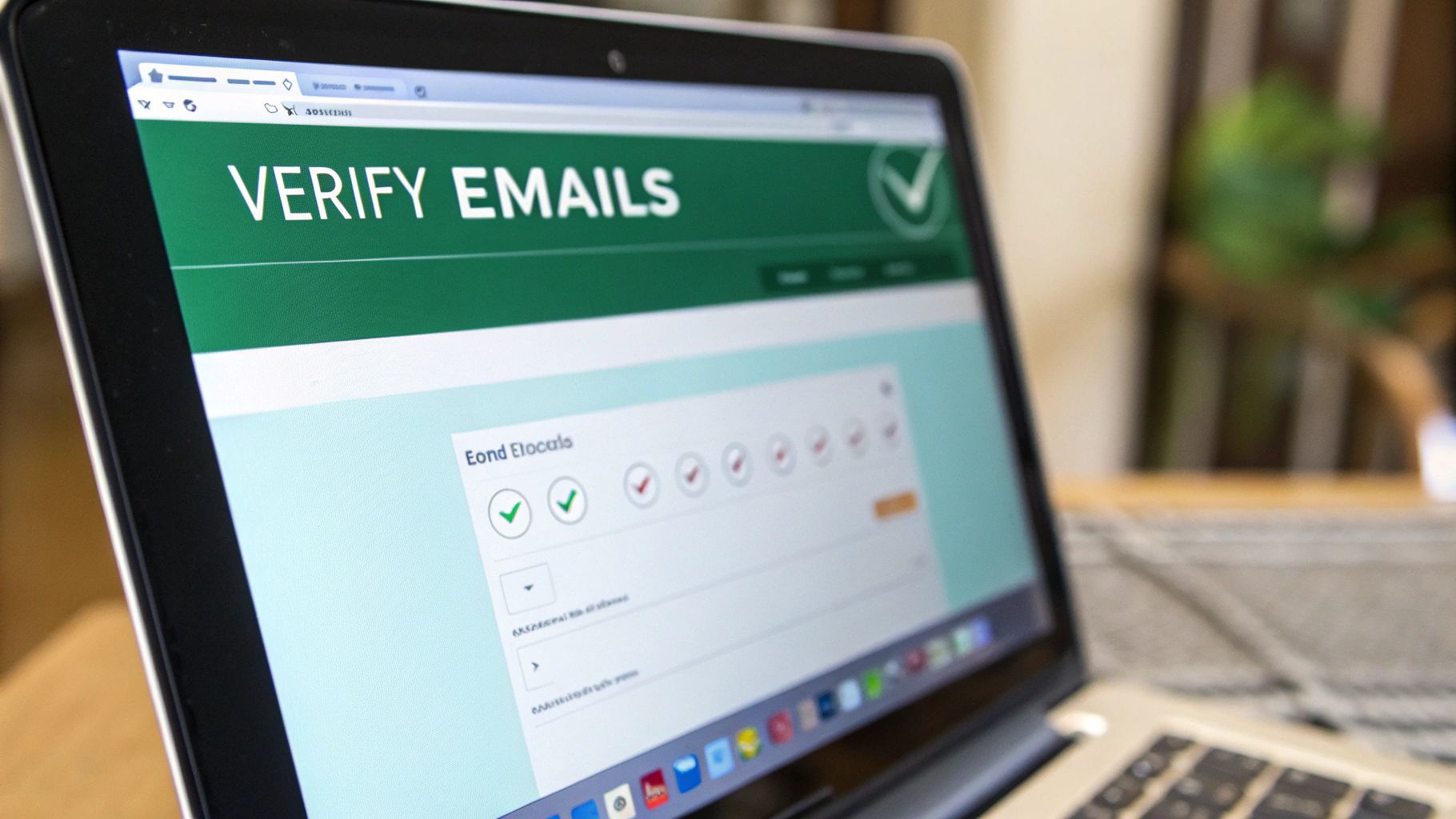 A professional writing a personalized outreach email on a laptop, with a focus on ethical practices and building trust.