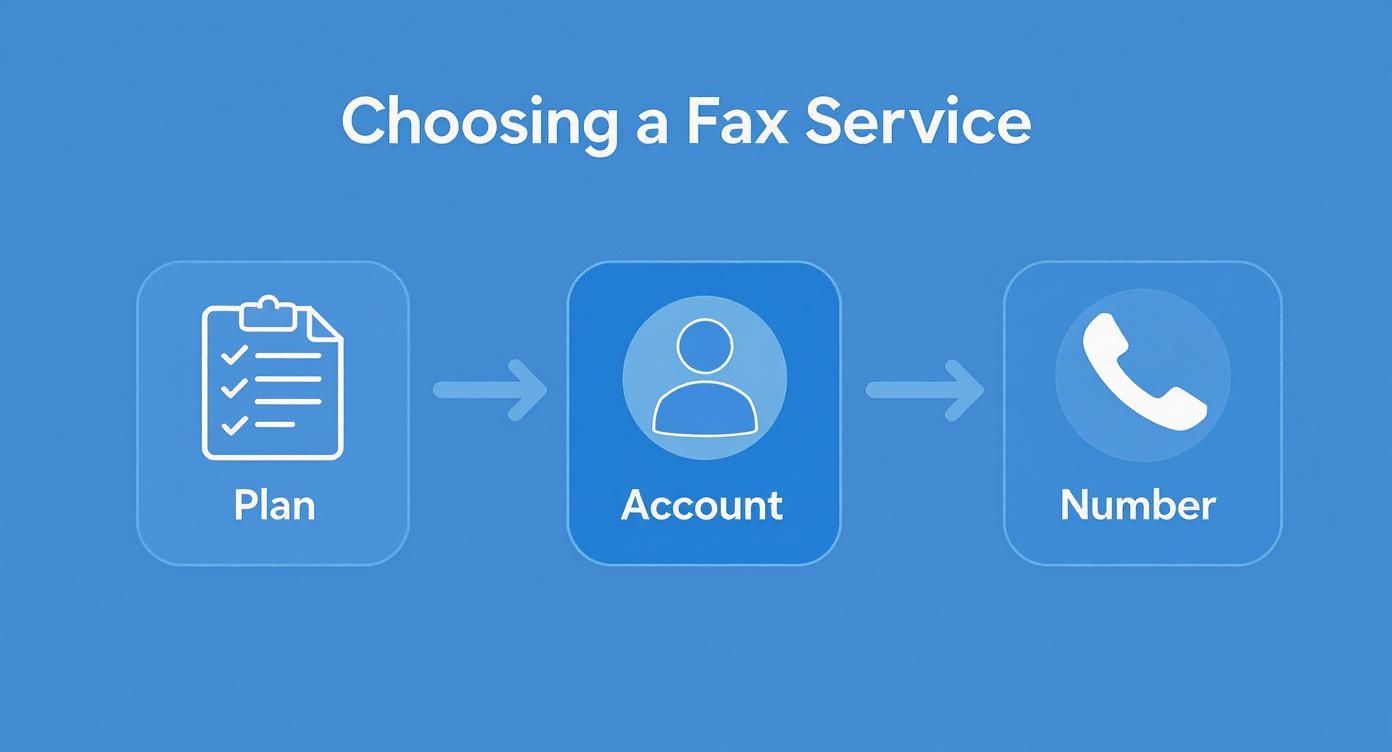 Infographic about how to fax via email