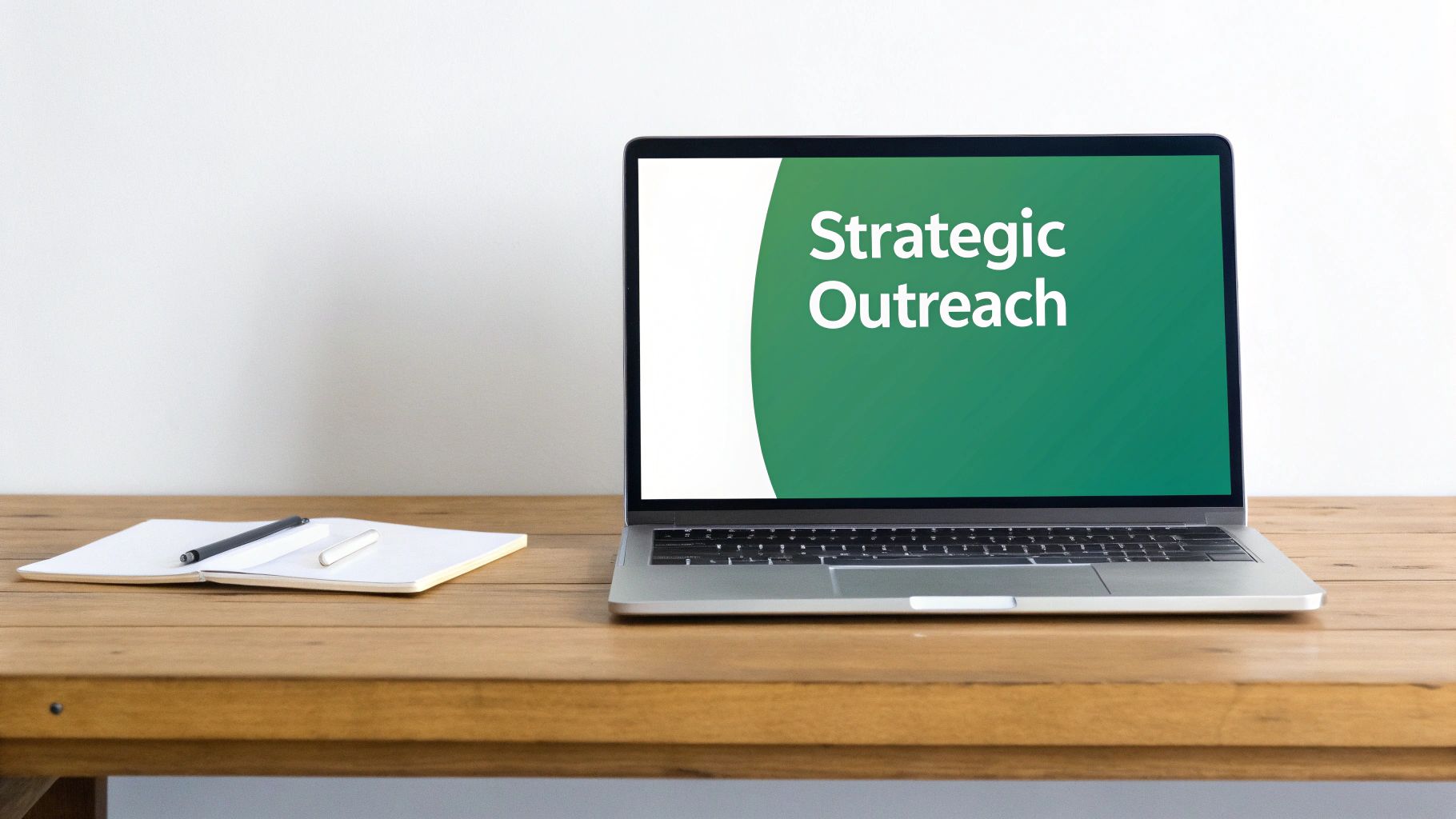 A person using a laptop with icons representing email extraction and data analysis floating around it.