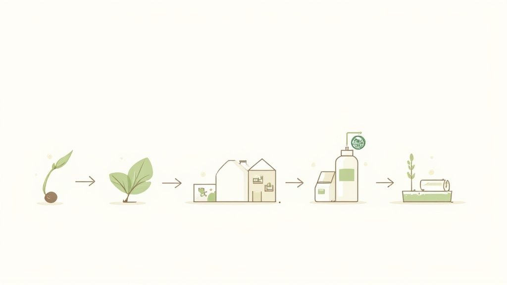 Woman holding a leaf, symbolizing natural beauty ingredients