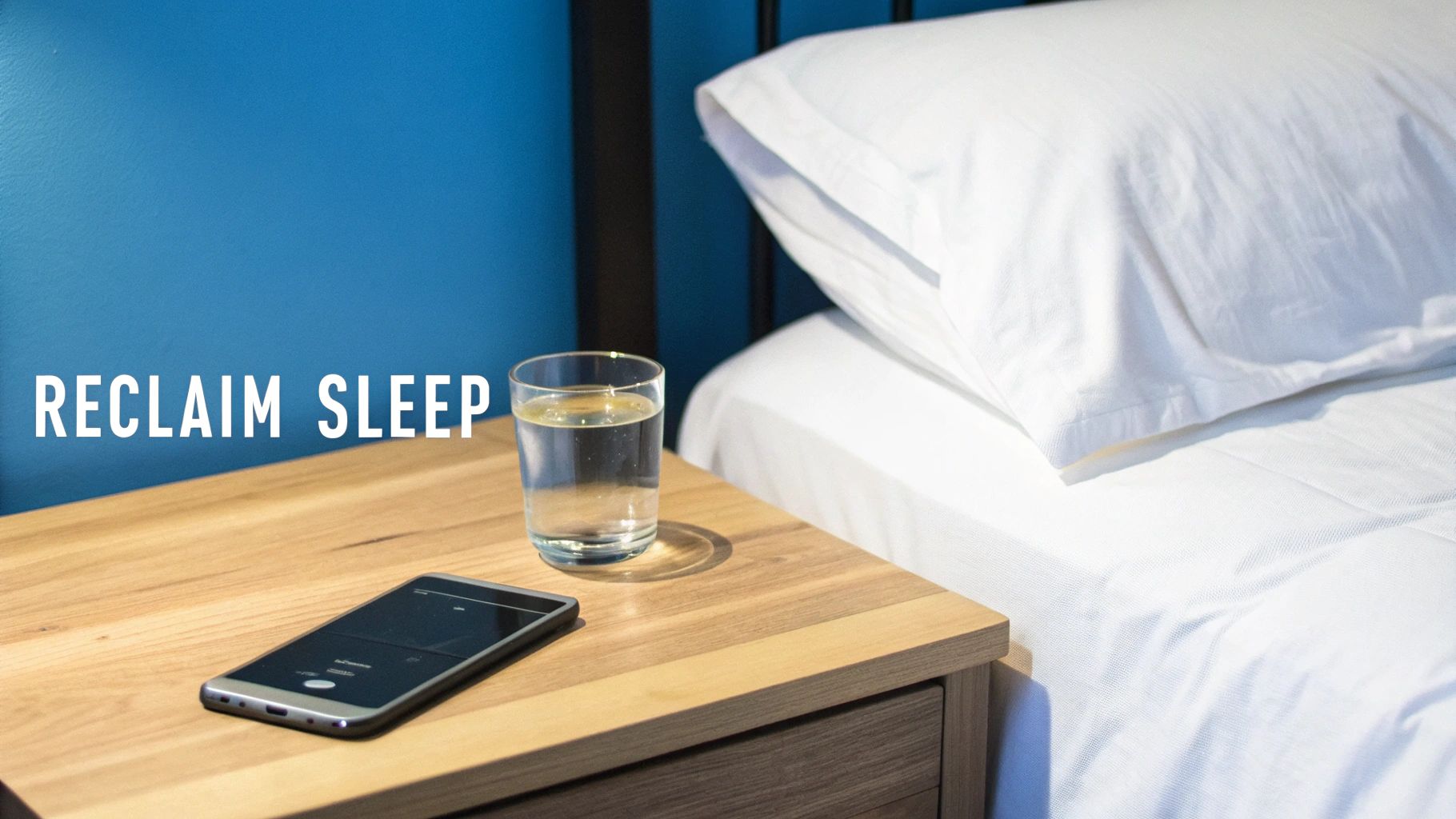 A serene bedroom with dim lighting, a comfortable bed, and an open window with moonlight streaming in, creating a perfect sleep sanctuary.