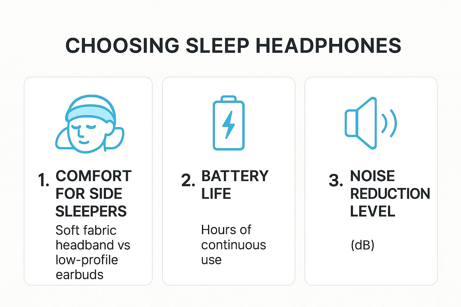 Infographic about can you sleep with headphones on