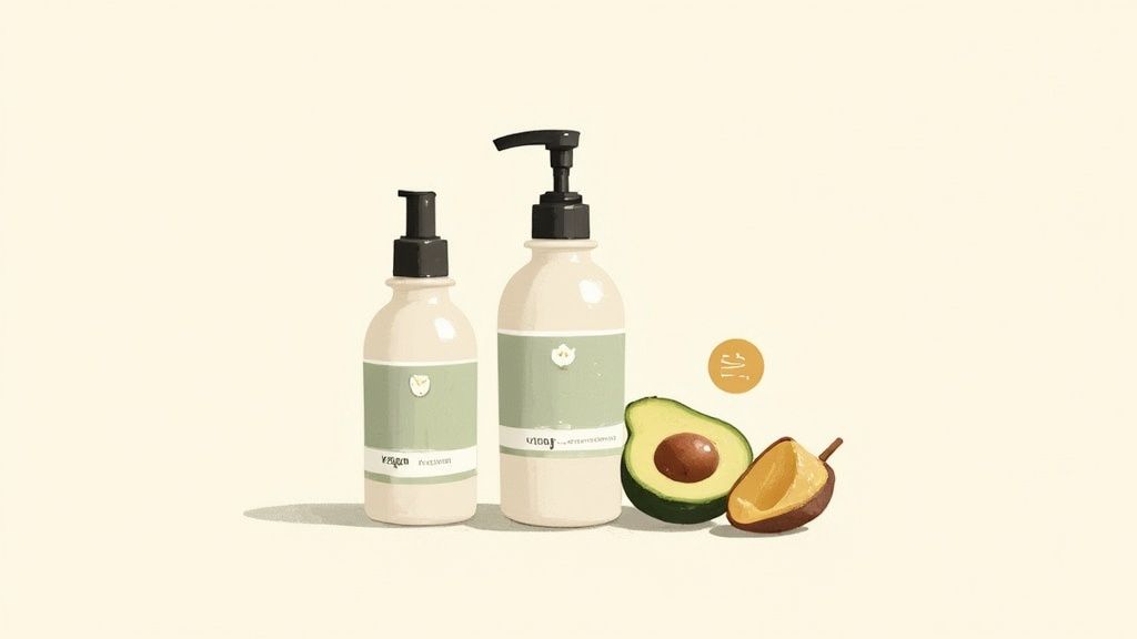 Axiology multi-use balmie products arranged neatly