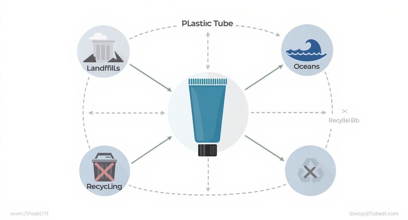 Infographic about lip balm no plastic