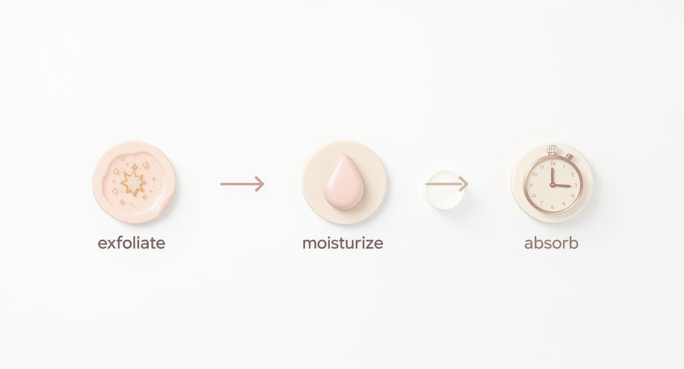 Infographic about how to make makeup stay on all day