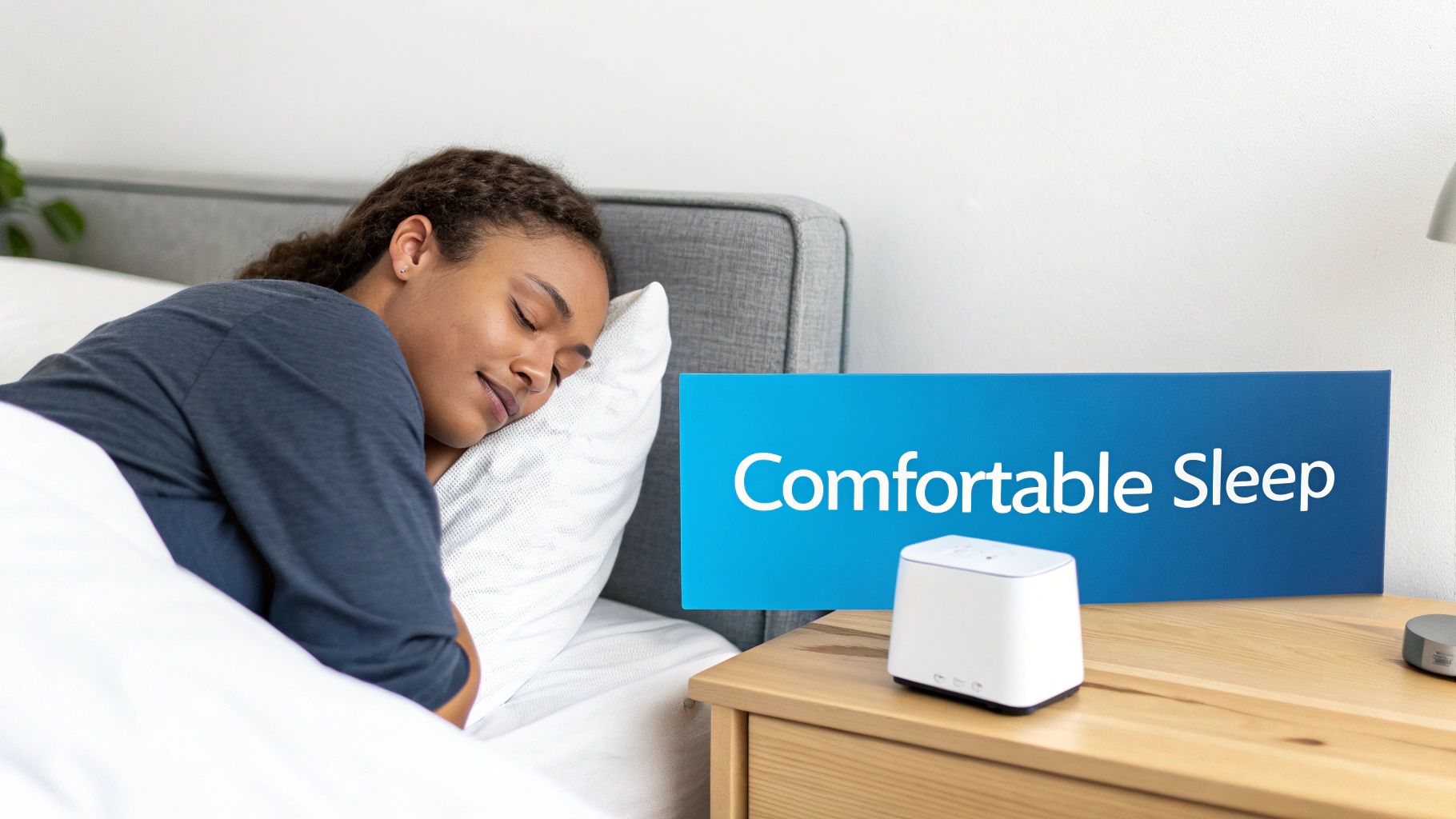 Woman looking tired, illustrating the frustration of poor sleep.