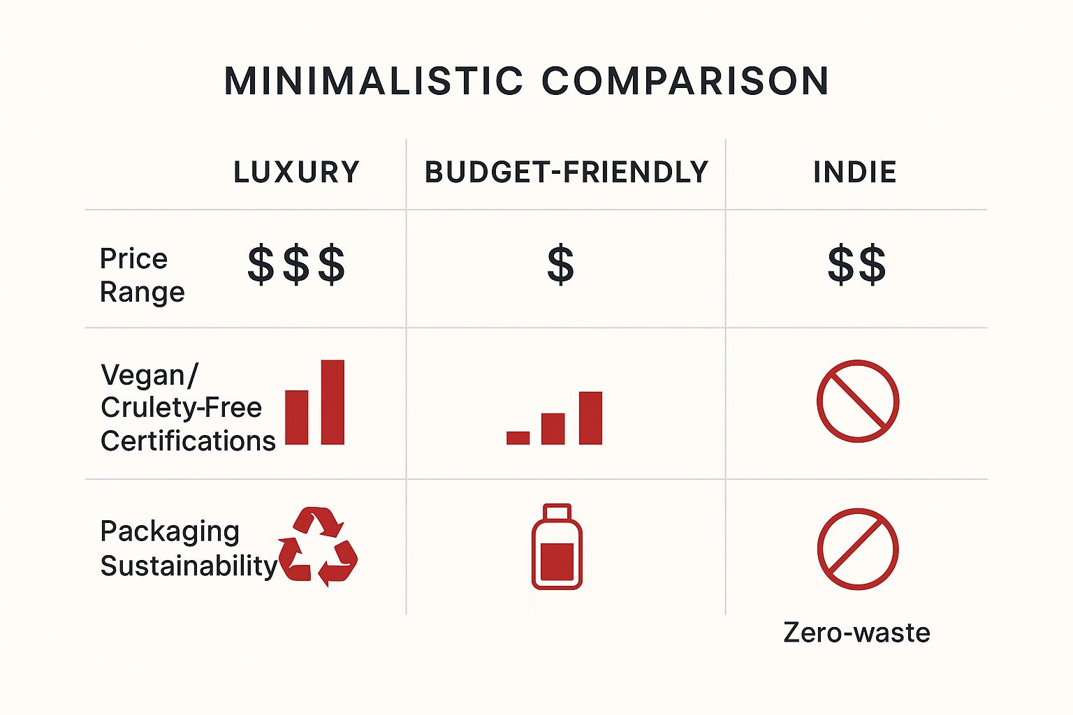 Infographic about best vegan makeup brands