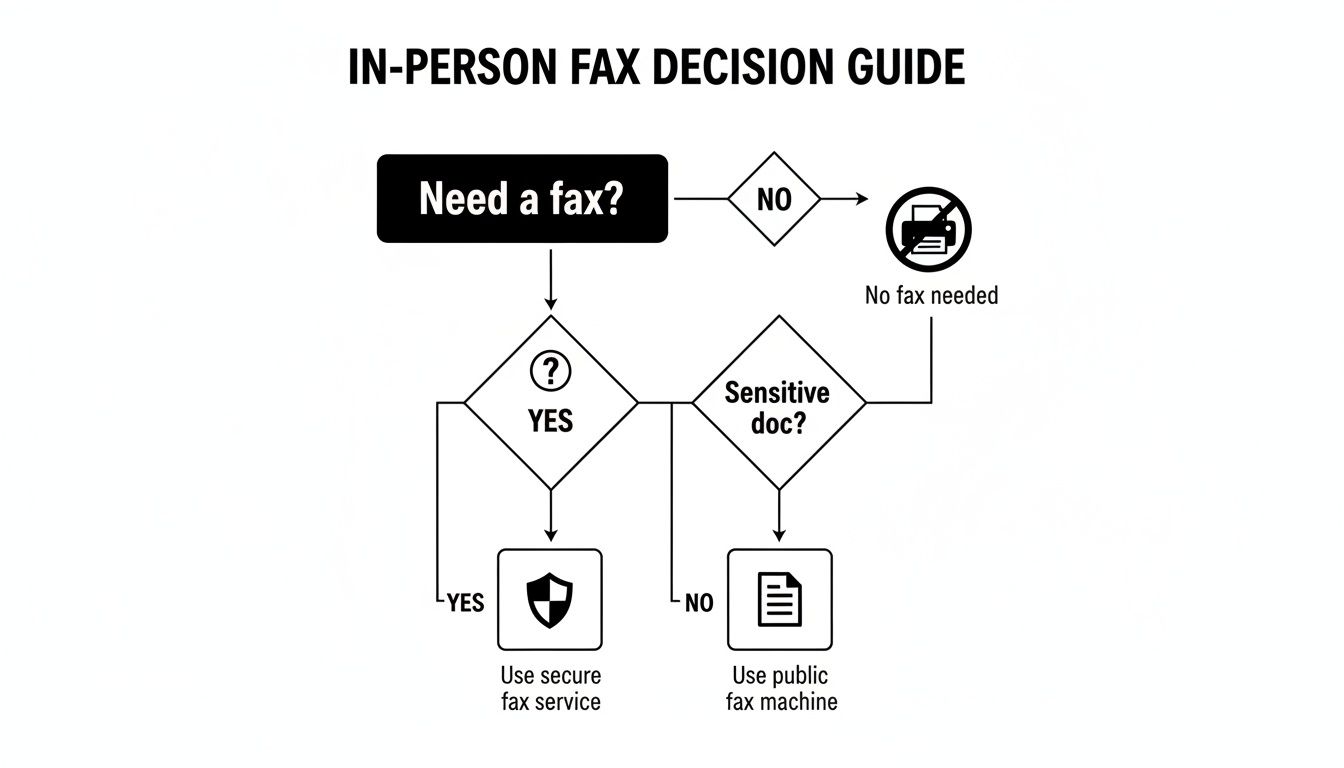Infographic about where can i send a fax