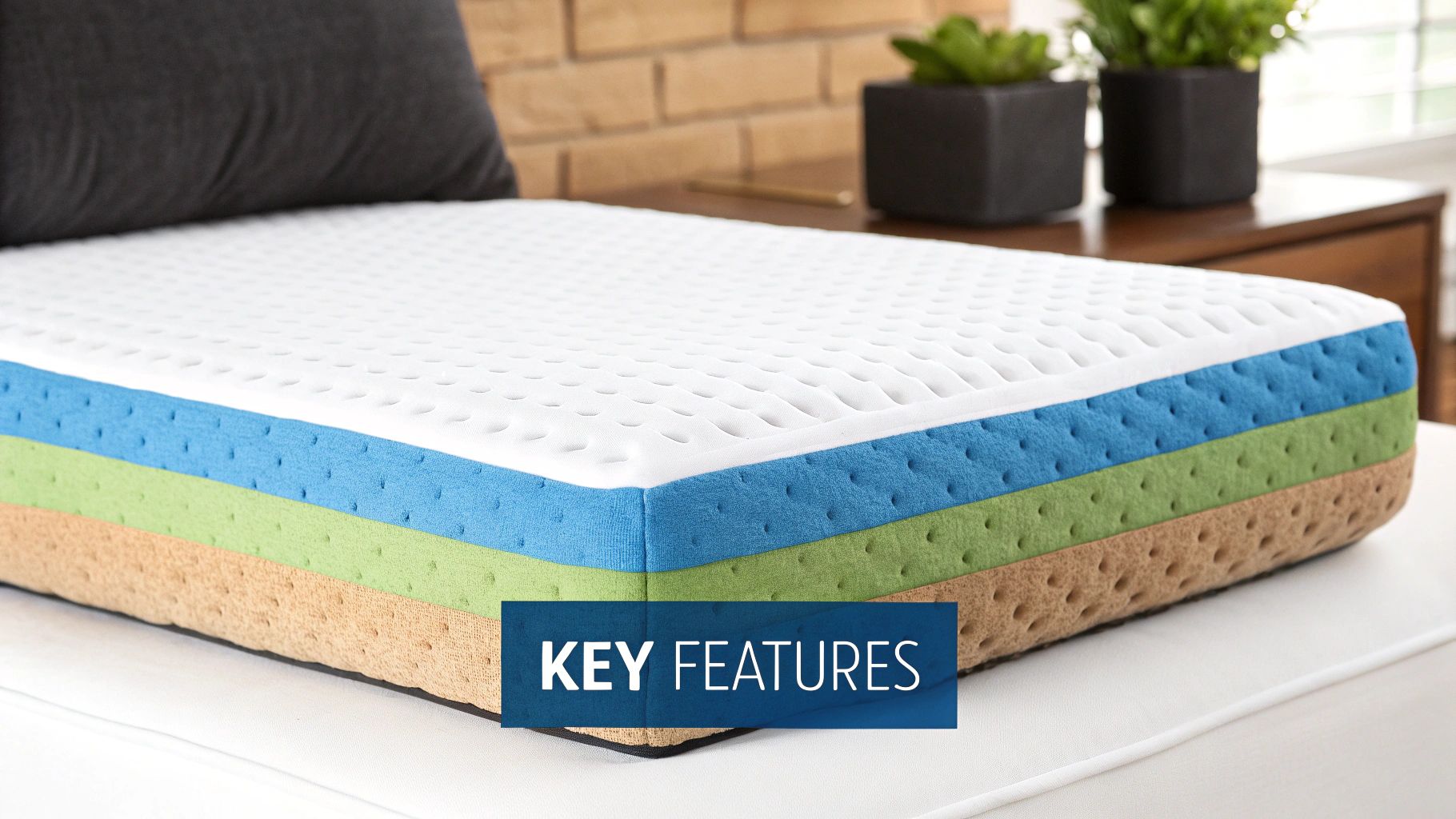 Person fluffing a memory foam pillow to show its texture
