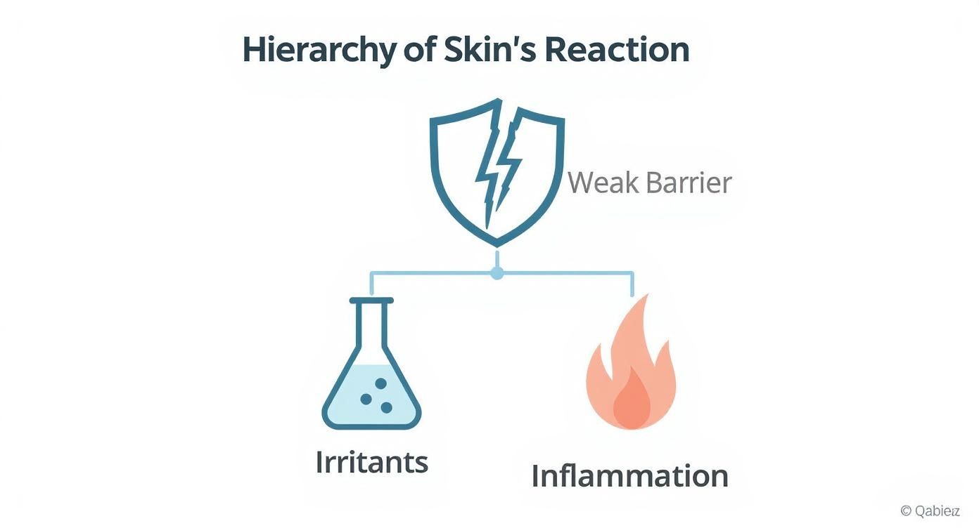 Infographic about concealer sensitive skin