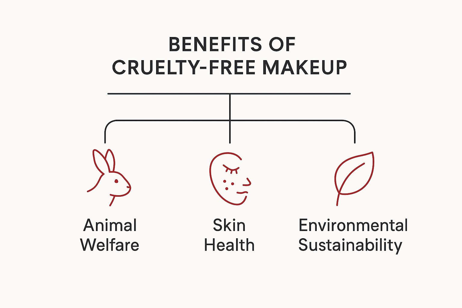 Infographic about cruelty free makeup brands