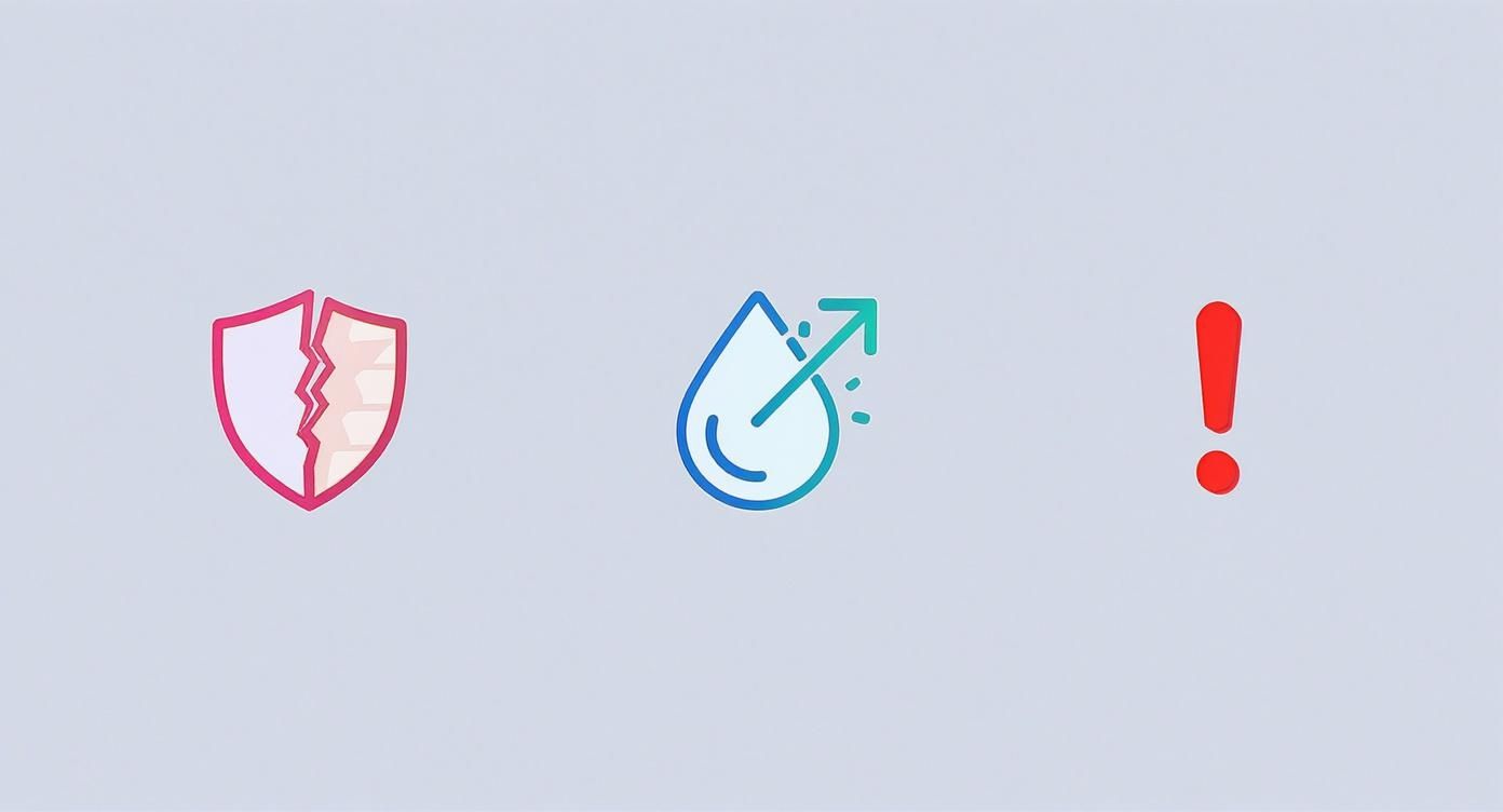 Infographic about makeup for eczema prone skin