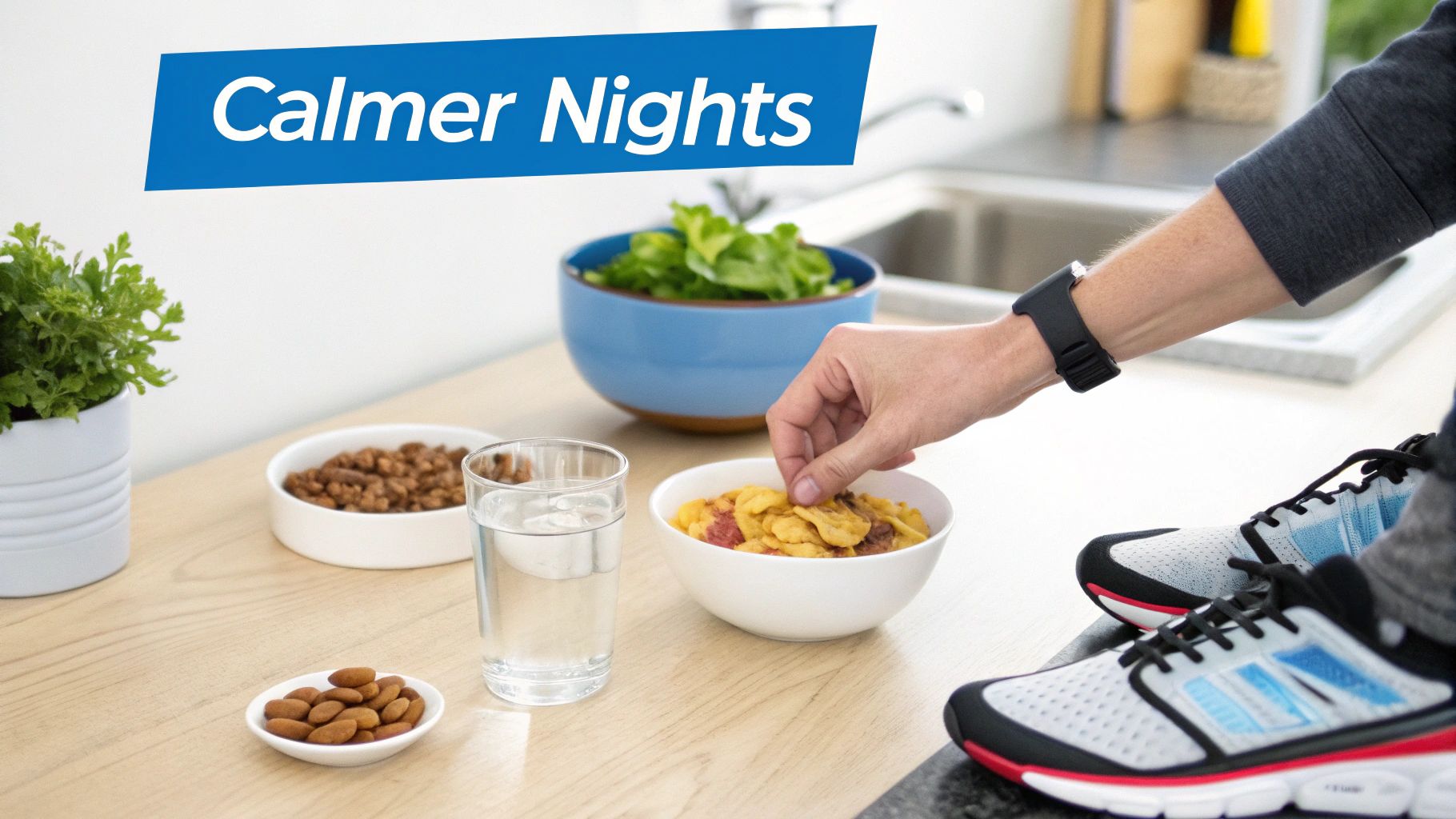 A person enjoying a morning walk in the sun, setting a positive tone for the day.