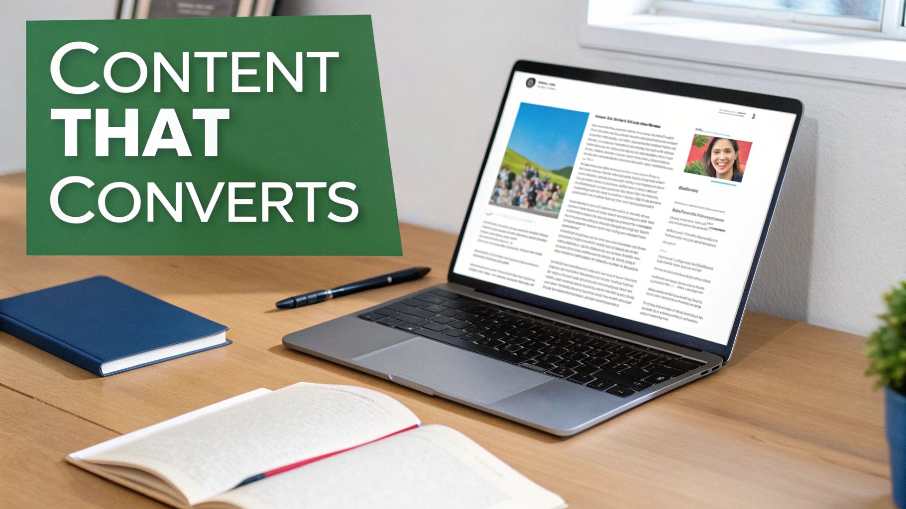 A person at a desk analyzing charts and content on a screen, symbolizing a strategic approach to inbound B2B lead generation.