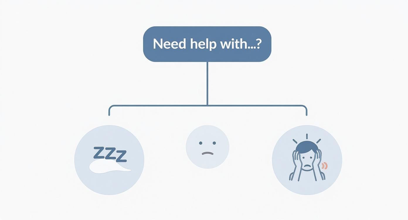 Infographic about weighted sleep mask
