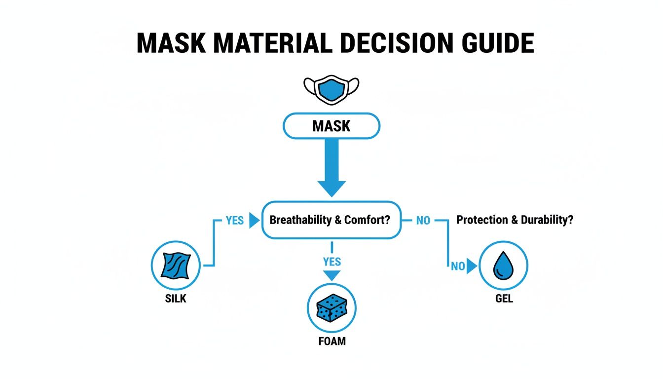 Infographic about mask for sleep