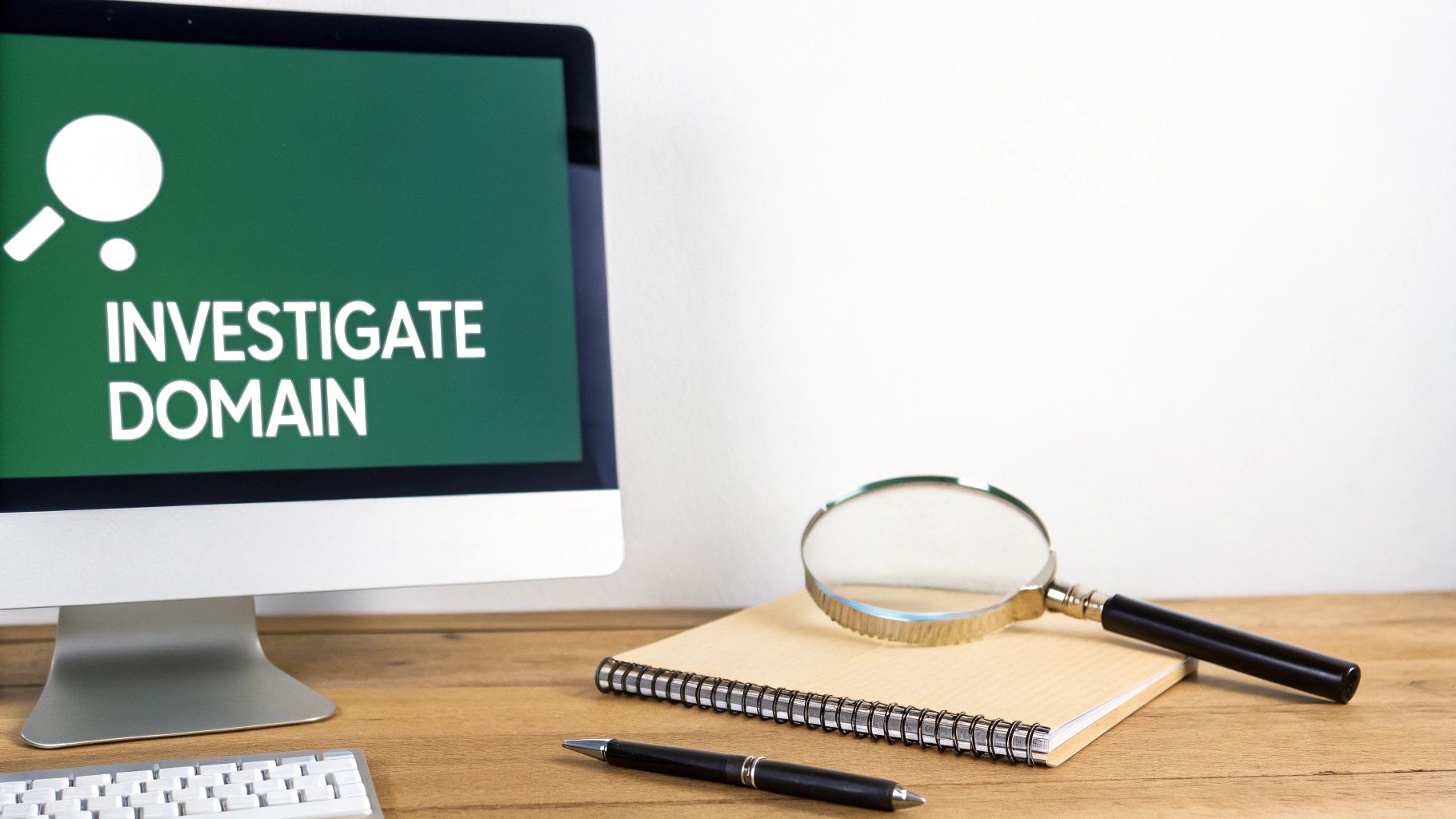 A detective-style mood board with strings connecting photos and notes, symbolizing connecting digital clues.