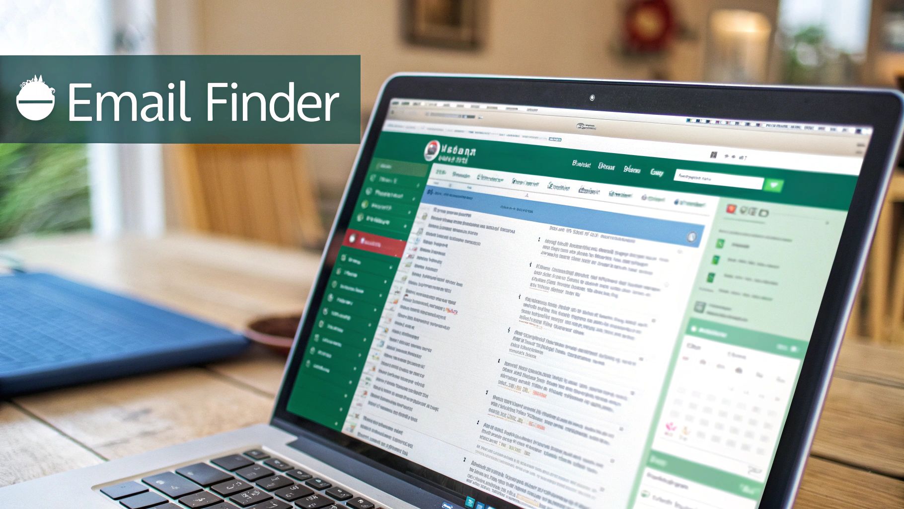 An illustration of a browser extension icon next to a contact list, symbolizing automation.