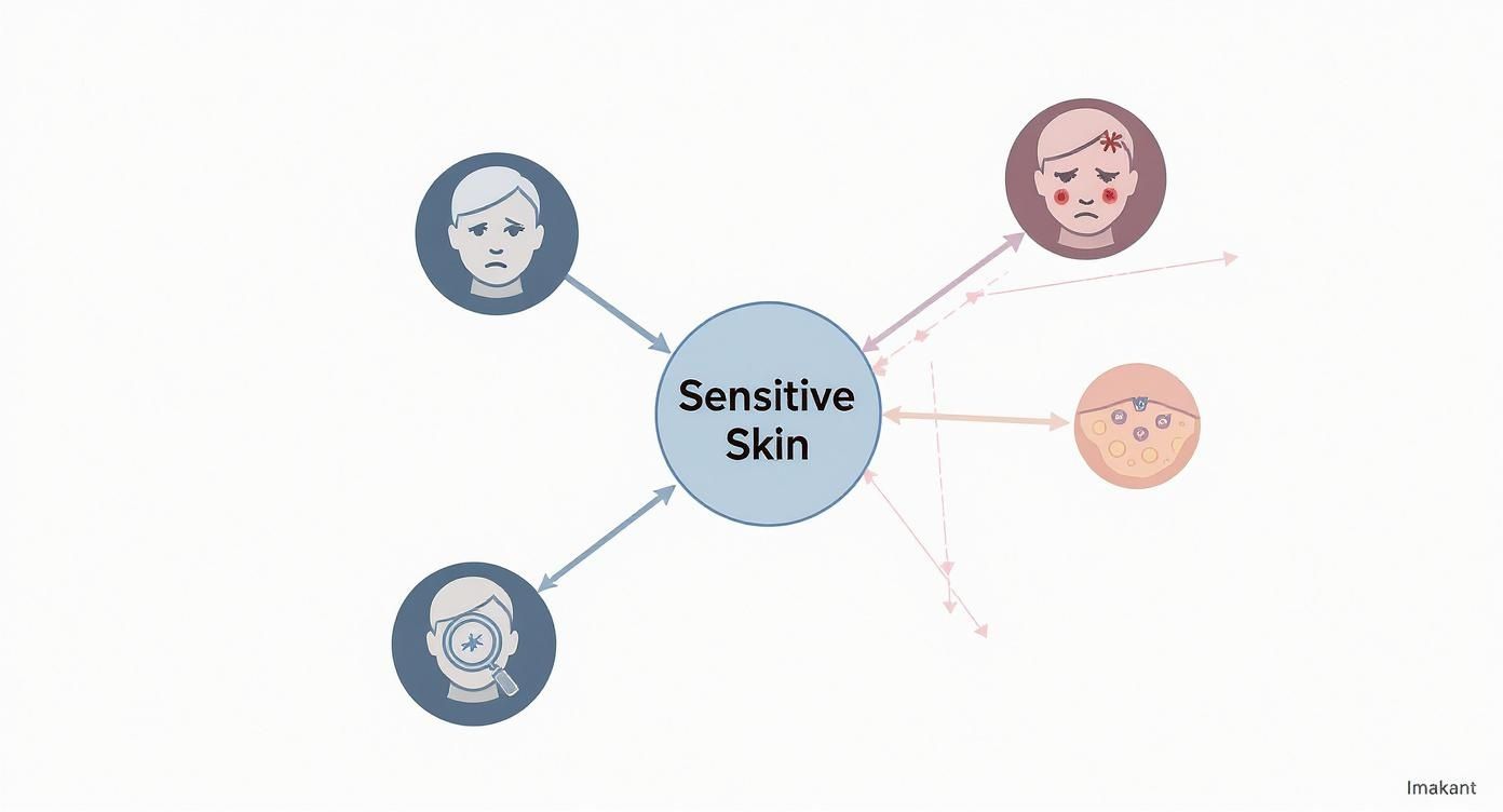 Infographic about fragrance free makeup