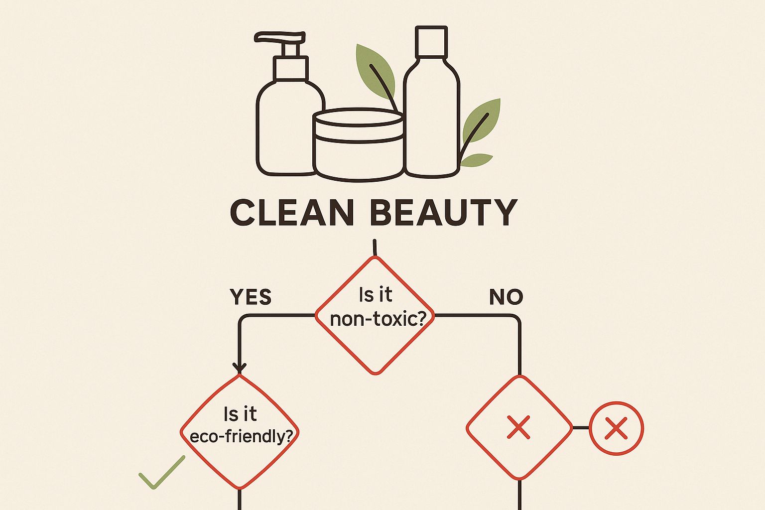 Infographic about best clean beauty brands