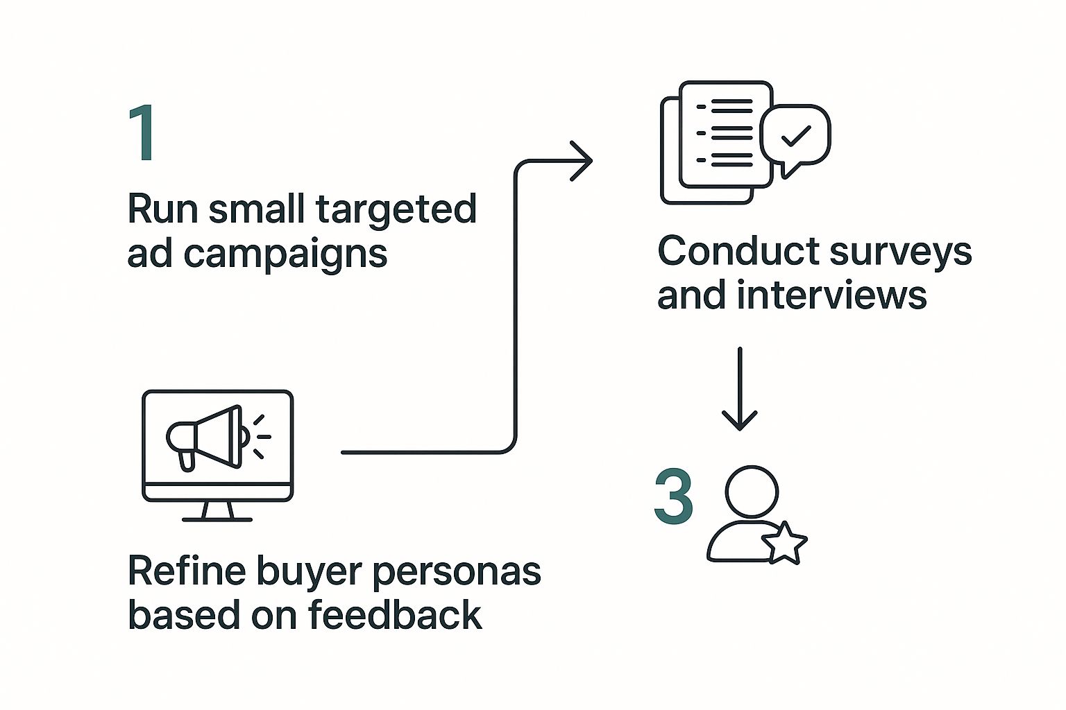 Infographic about how to identify target audience