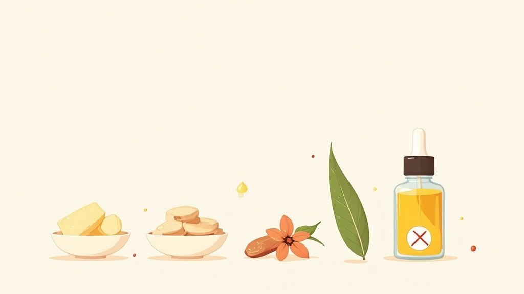 A person holding an eco-friendly lip balm made with natural ingredients.