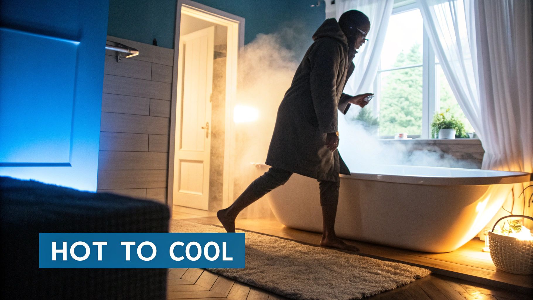The Temperature Gradient Method (Hot Bath to Cool Room)