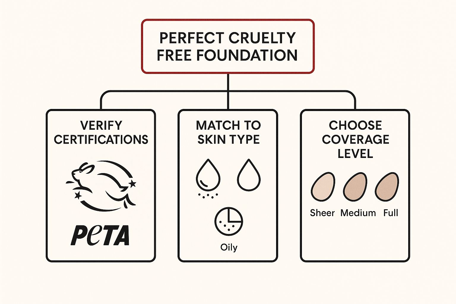 Infographic about best cruelty free foundation