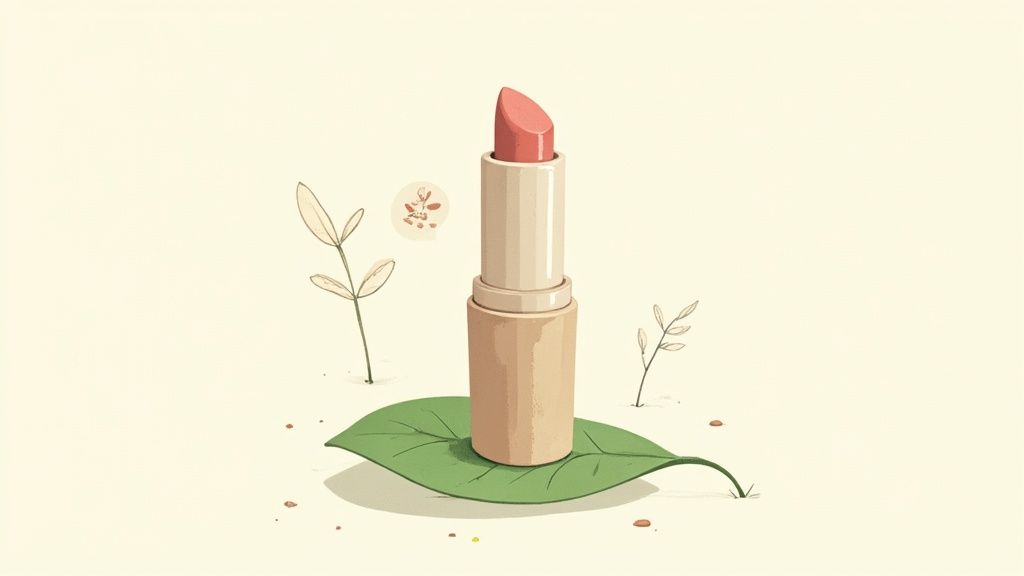 Axiology's sustainable, plastic-free beauty products arranged neatly.