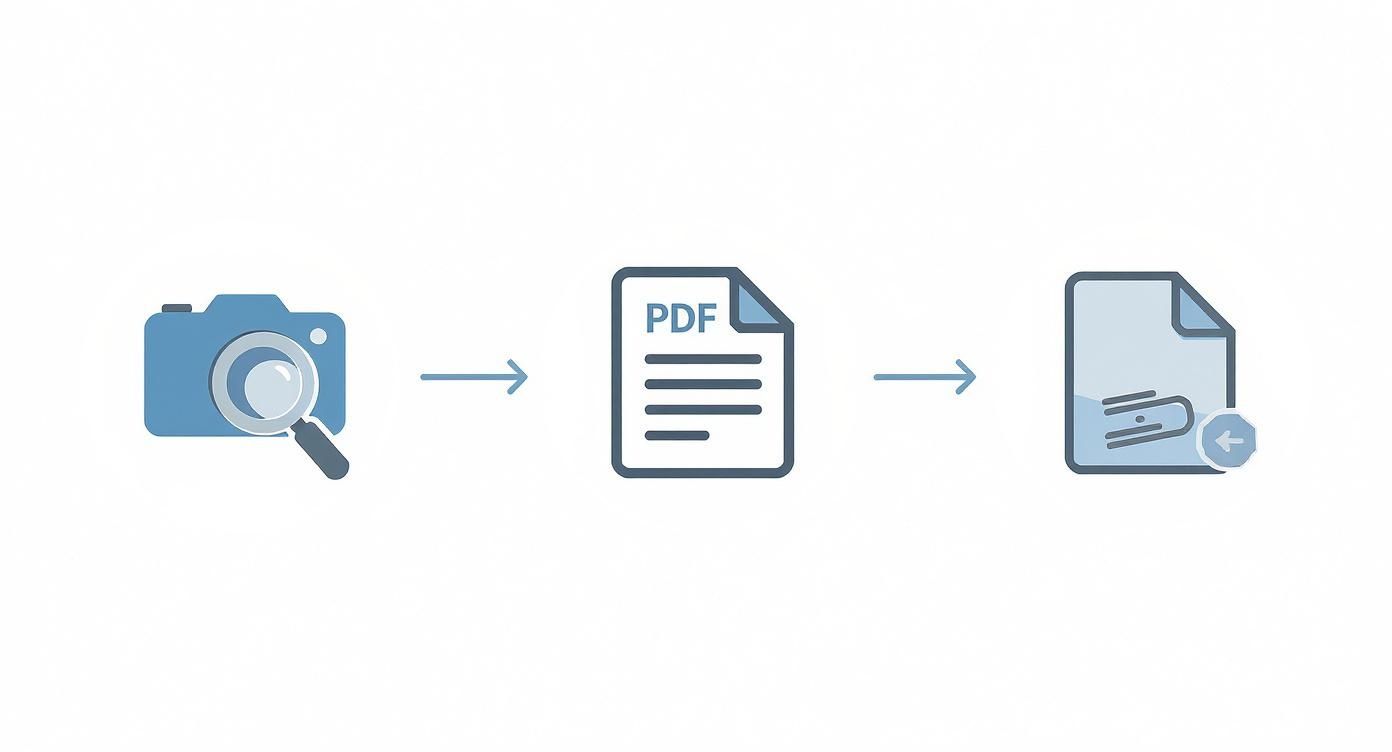 Infographic about how to send fax online