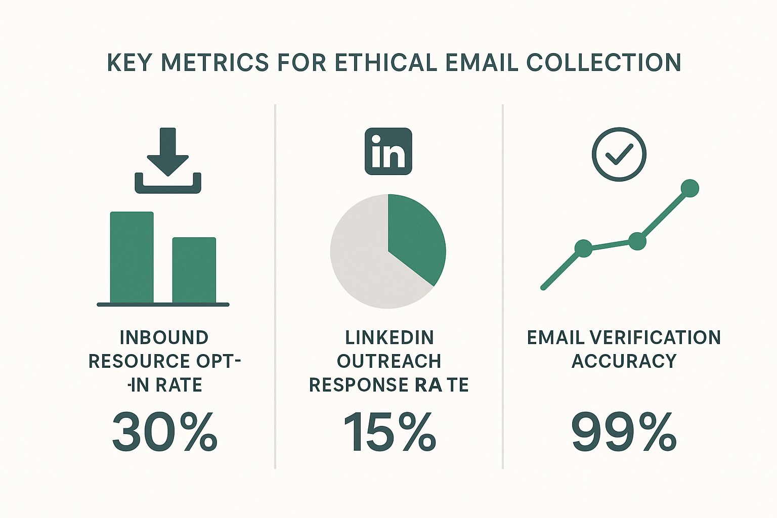 Infographic about how to get email addresses for marketing