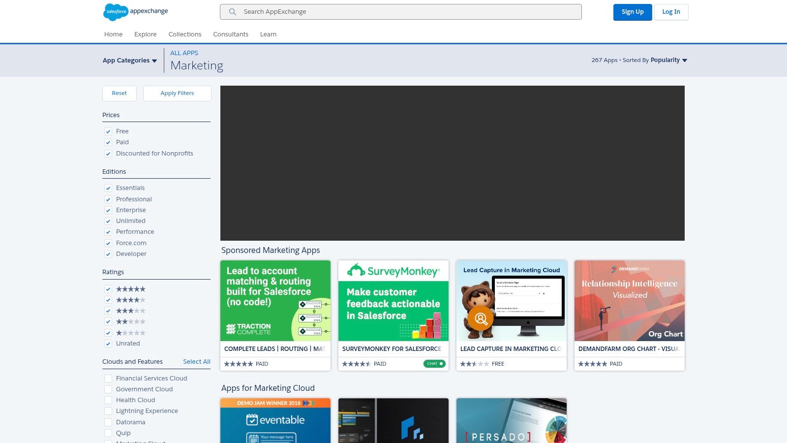 Salesforce AppExchange – Marketing/Lead Capture Apps