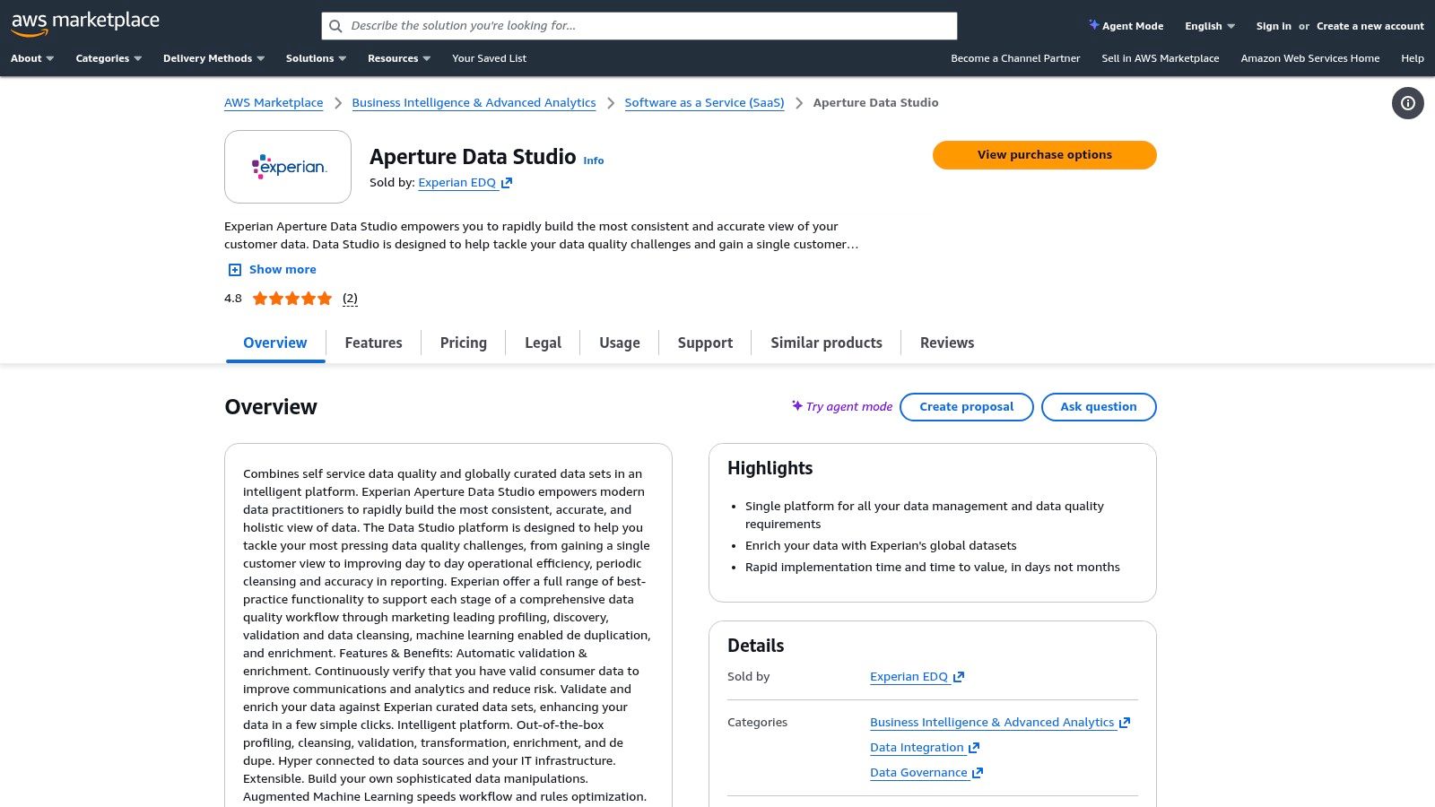 AWS Marketplace – Data Enrichment Solutions