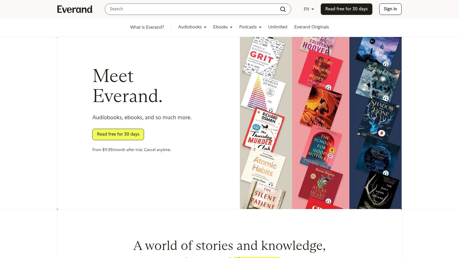 Everand (formerly Scribd)