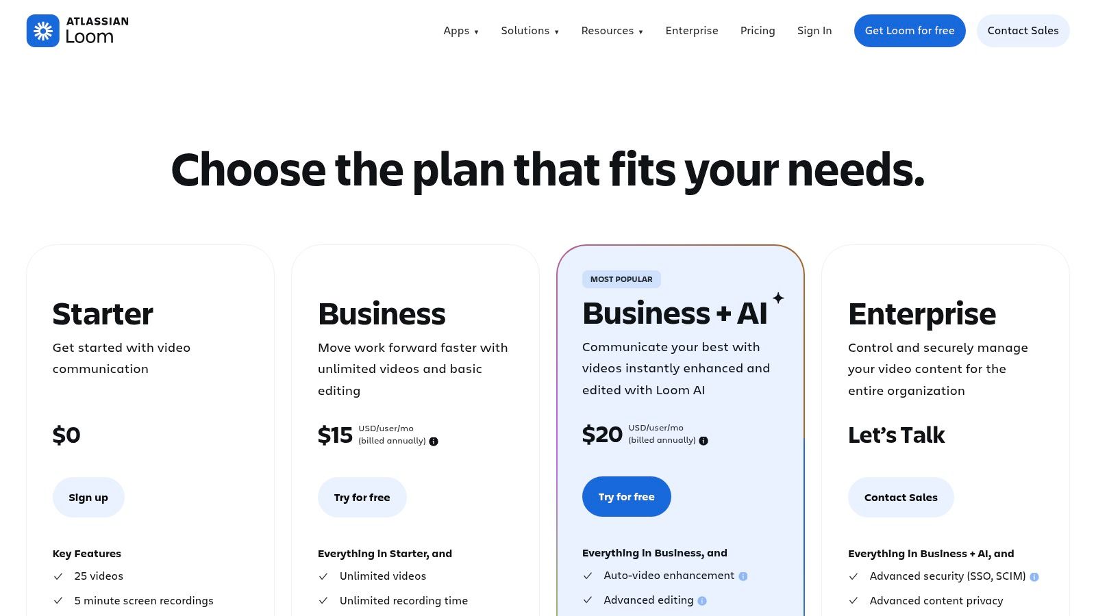 Loom – Official Pricing (Chrome recorder for async collaboration)