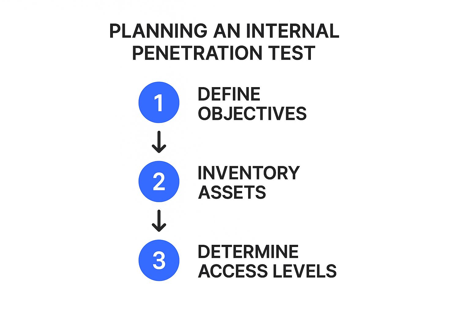 Infographic about internal penetration testing