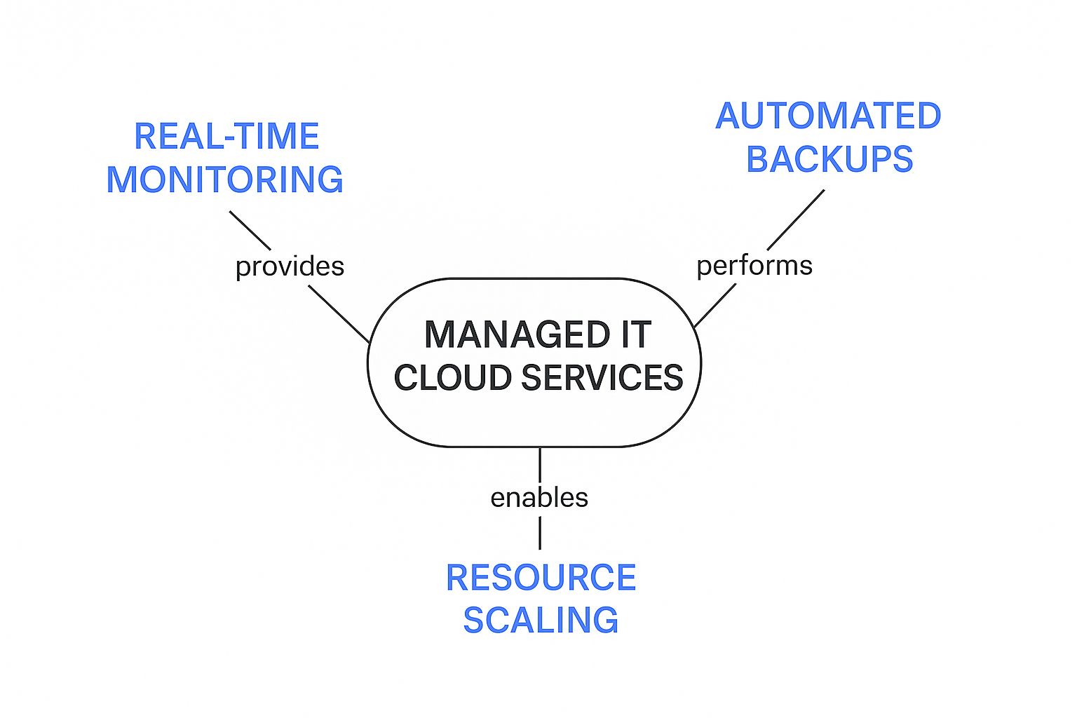 Infographic about managed it cloud services