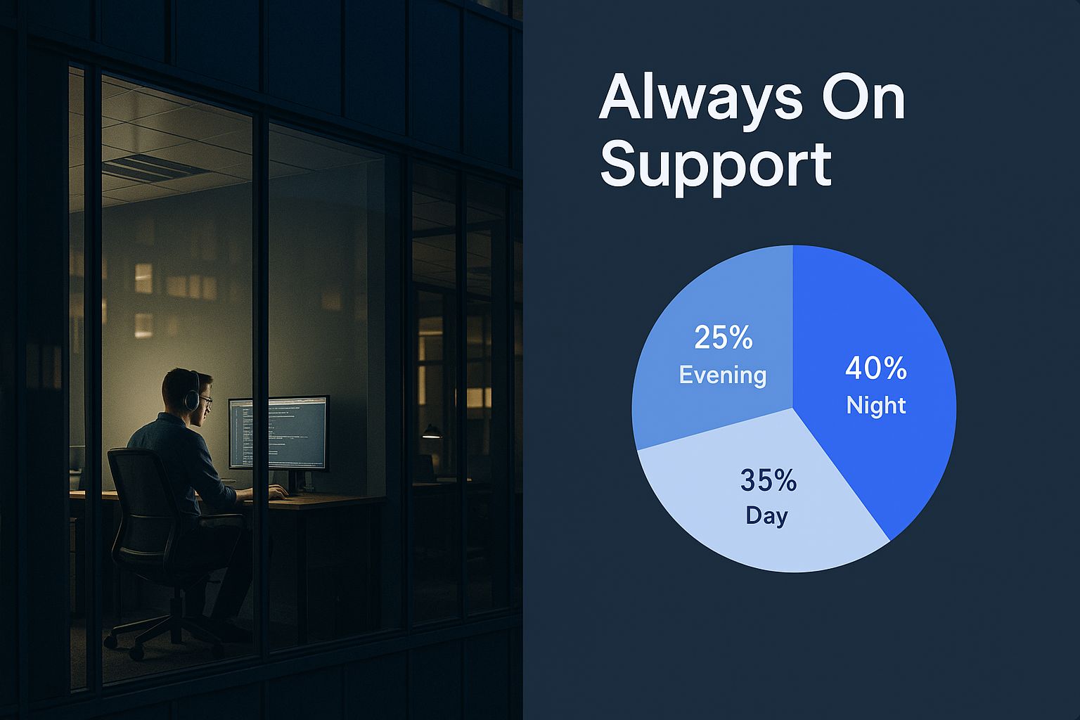 Infographic about 24/7 it support