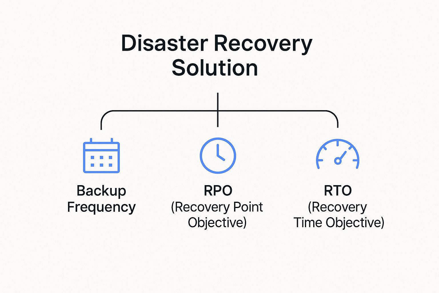 Infographic about disaster recovery solution