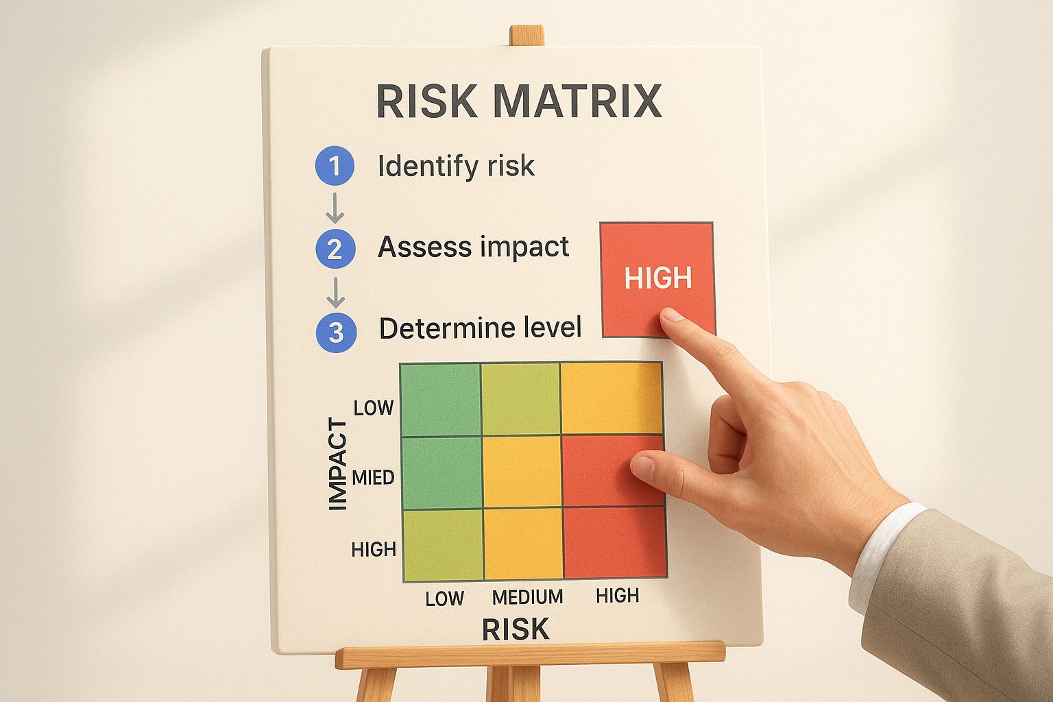 Infographic about risk management cycle